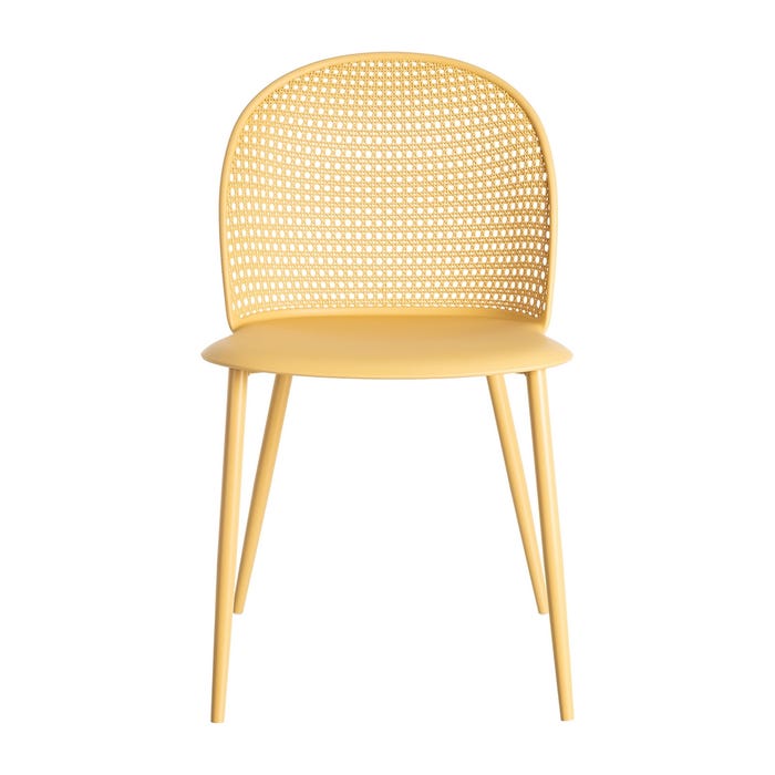 Silla Amarillo Pp-Metal Contract 51 X 46 X 80 Cm
