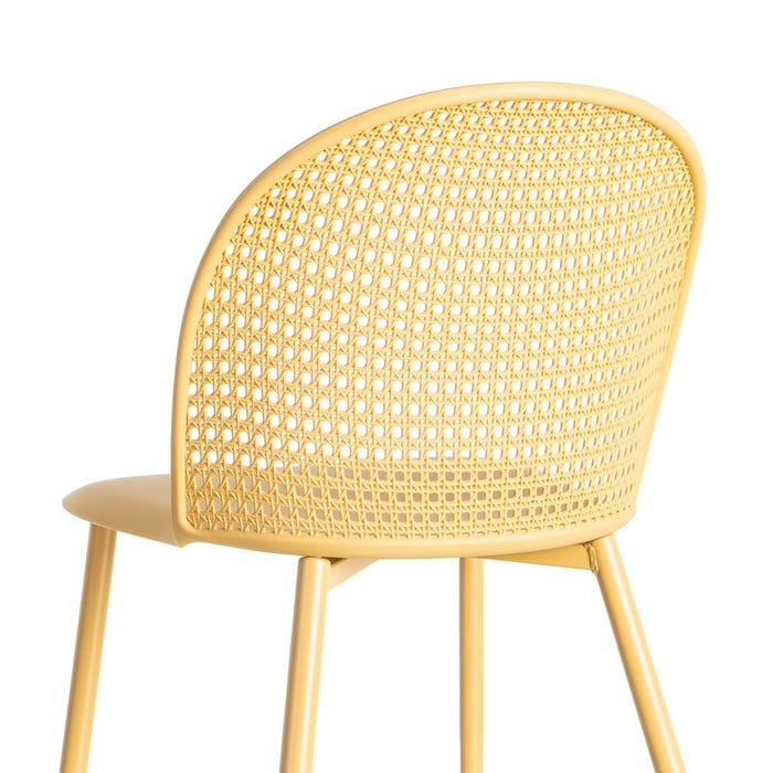 Silla Amarillo Pp-Metal Contract 51 X 46 X 80 Cm