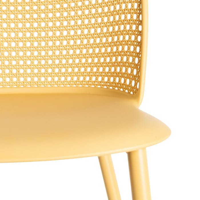 Silla Amarillo Pp-Metal Contract 51 X 46 X 80 Cm