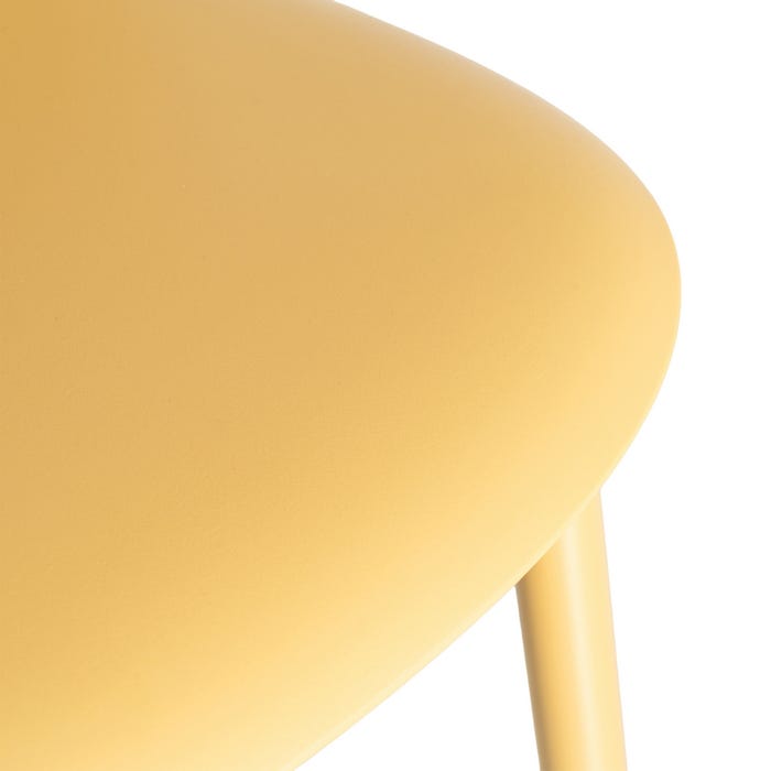 Silla Amarillo Pp-Metal Contract 51 X 46 X 80 Cm