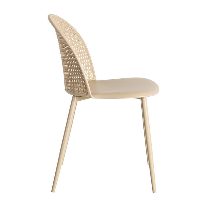 Silla Caqui Pp-Metal Contract 51 X 46 X 80 Cm