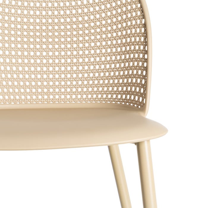 Silla Caqui Pp-Metal Contract 51 X 46 X 80 Cm