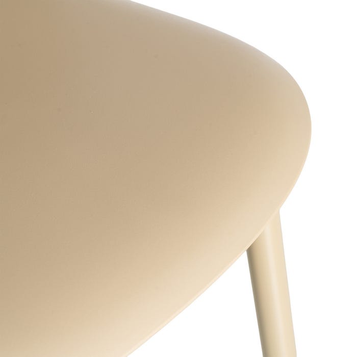 Silla Caqui Pp-Metal Contract 51 X 46 X 80 Cm
