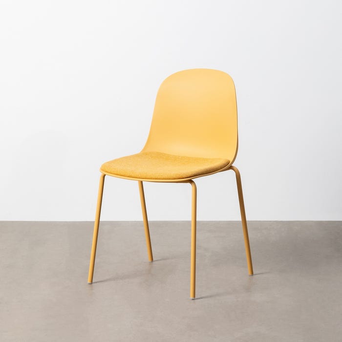 Silla Amarillo Pp-Metal Interior 46 X 51 X 85 Cm