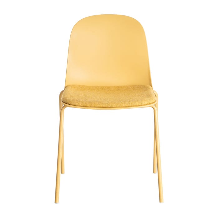 Silla Amarillo Pp-Metal Interior 46 X 51 X 85 Cm