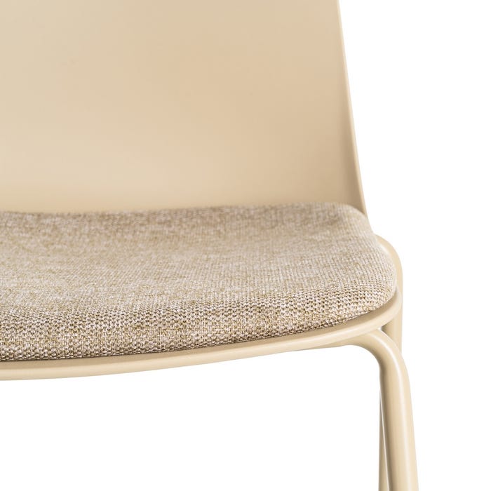 Silla Caqui Pp-Metal Interior 46 X 51 X 85 Cm