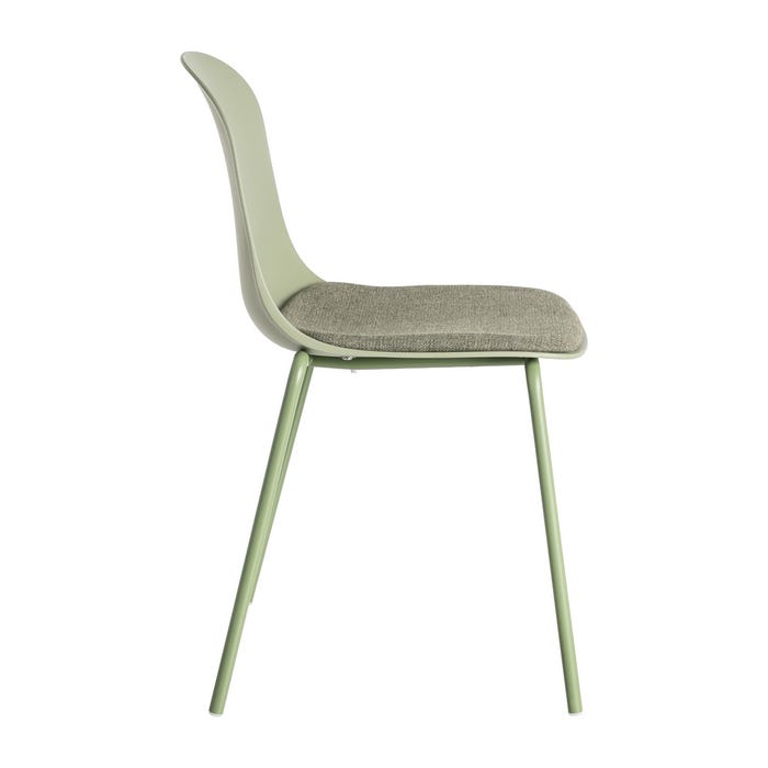 Silla Verde Pp-Metal Interior 46 X 51 X 85 Cm