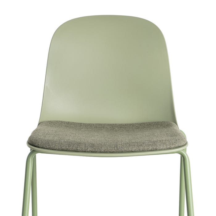 Silla Verde Pp-Metal Interior 46 X 51 X 85 Cm