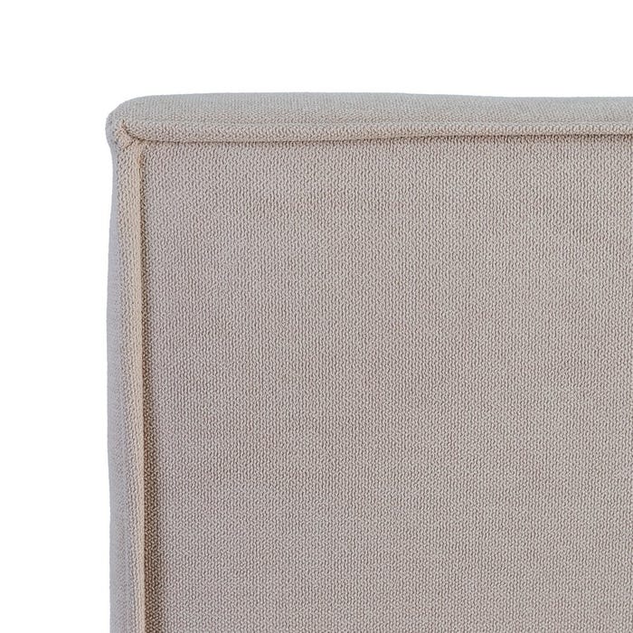 Cabecero Beige Tejido Dormitorio 160 X 122 Cm