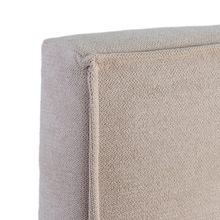 Cabecero Beige Tejido Dormitorio 160 X 122 Cm