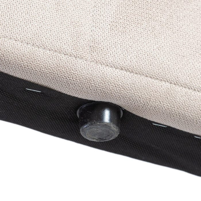 Cabecero Beige Tejido Dormitorio 160 X 122 Cm