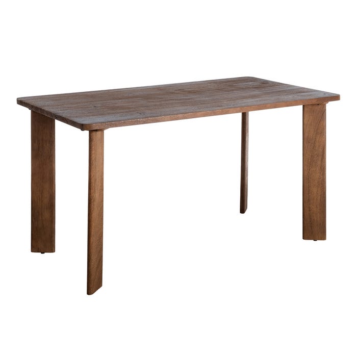 Mesa Marrón Madera De Mango 145 X 80 X 75 Cm