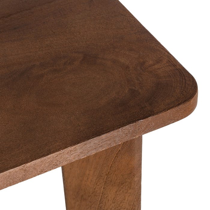 Mesa Marrón Madera De Mango 145 X 80 X 75 Cm