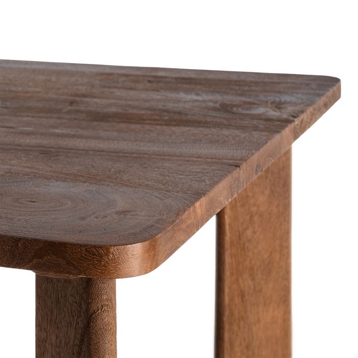 Mesa Marrón Madera De Mango 145 X 80 X 75 Cm