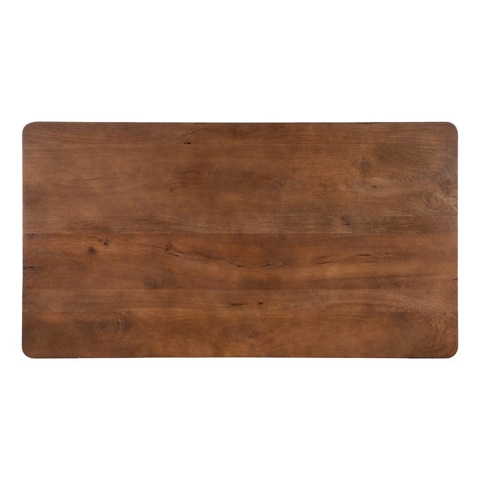 Mesa Marrón Madera De Mango 145 X 80 X 75 Cm