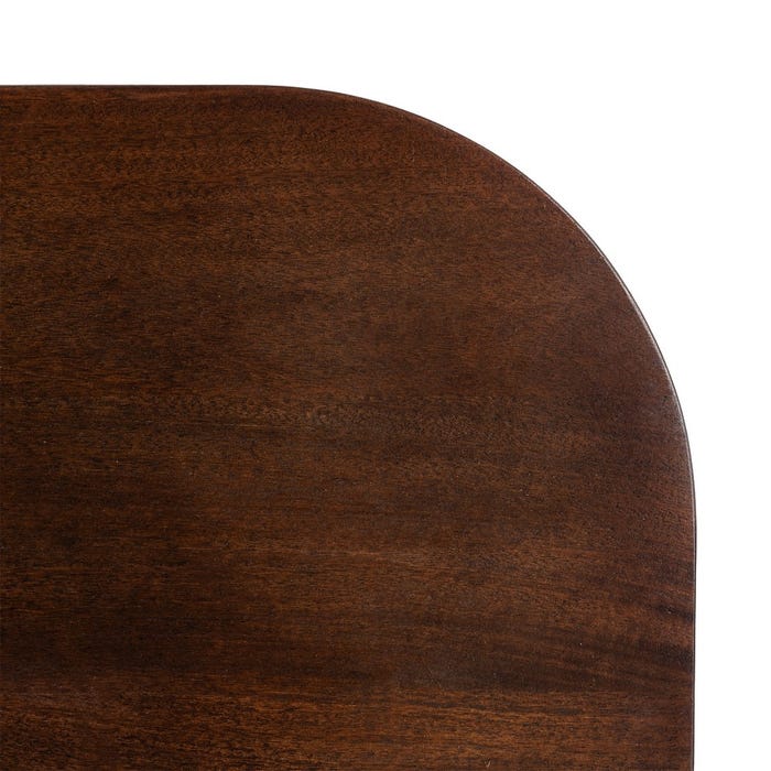 Mesita Marrón Oscuro Madera De Mango 80 X 80 X 45 Cm