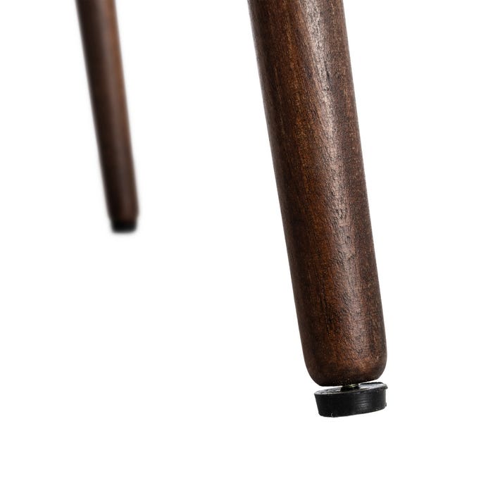 Mesita Marrón Oscuro Madera De Mango 80 X 80 X 45 Cm