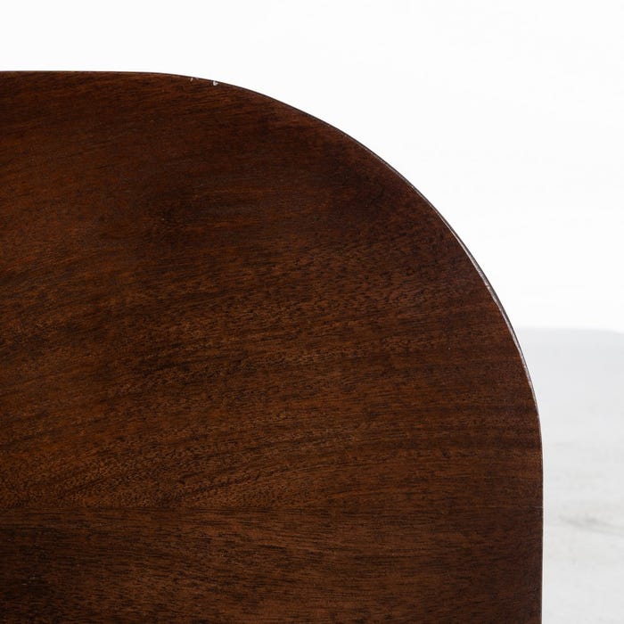 Mesita Marrón Oscuro Madera De Mango 50 X 50 X 55 Cm
