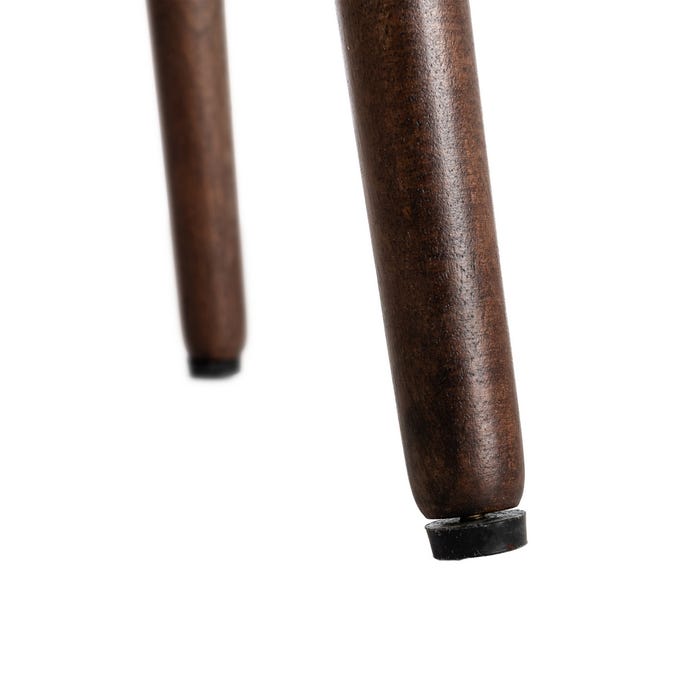 Mesita Marrón Oscuro Madera De Mango 50 X 50 X 55 Cm