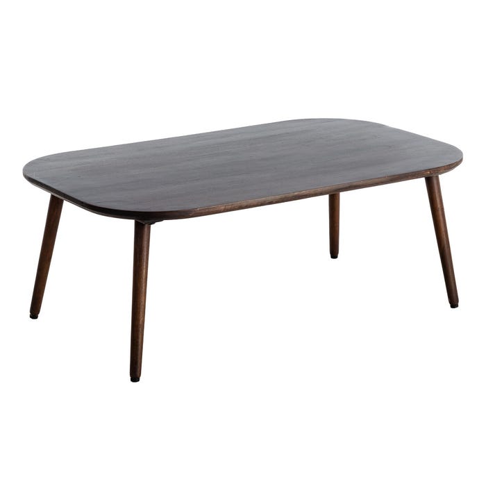 Mesita Marrón Oscuro Madera De Mango 115 X 70 X 43 Cm