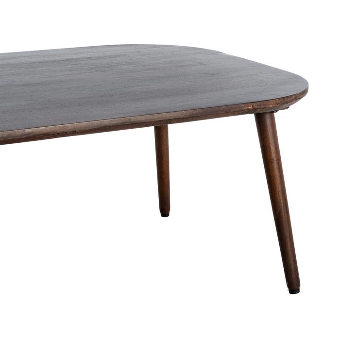 Mesita Marrón Oscuro Madera De Mango 115 X 70 X 43 Cm