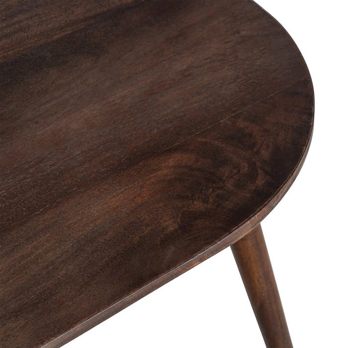 Mesita Marrón Oscuro Madera De Mango 115 X 70 X 43 Cm