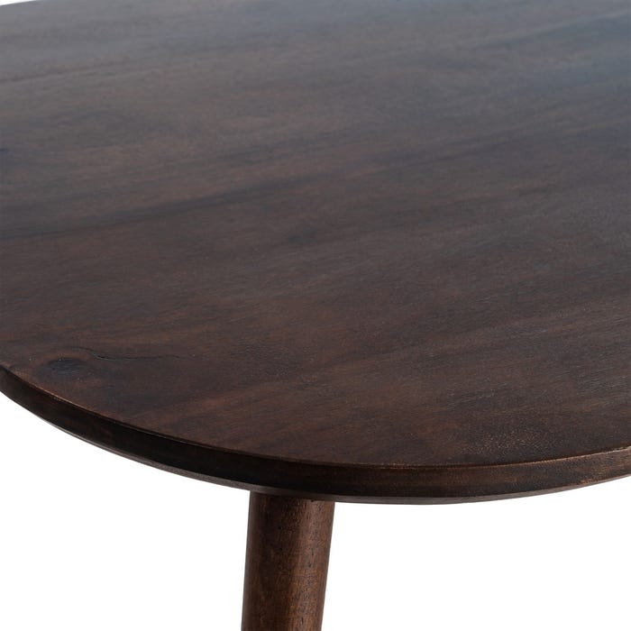 Mesita Marrón Oscuro Madera De Mango 115 X 70 X 43 Cm