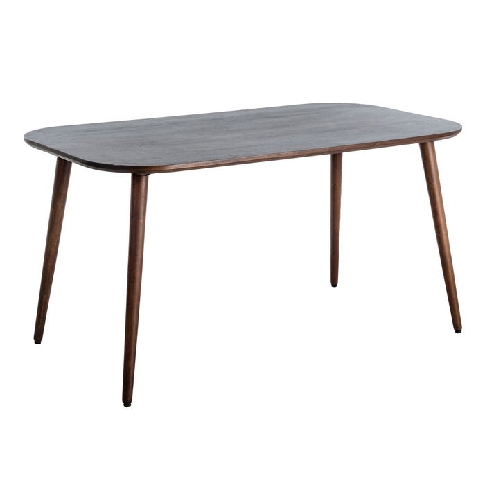 Mesa Marrón Oscuro Madera De Mango 145 X 80 X 75 Cm