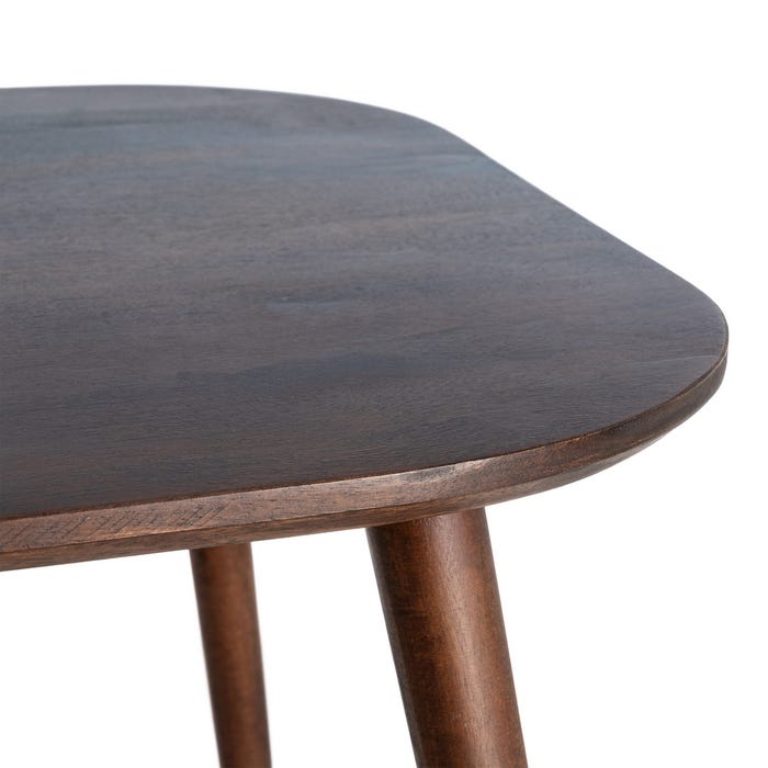 Mesa Marrón Oscuro Madera De Mango 145 X 80 X 75 Cm