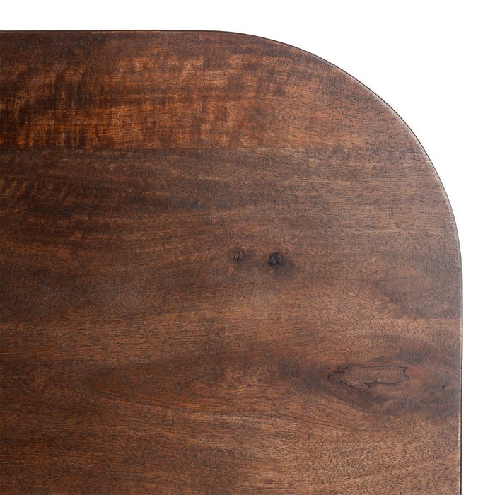 Mesa Marrón Oscuro Madera De Mango 145 X 80 X 75 Cm