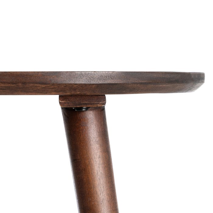 Mesa Marrón Oscuro Madera De Mango 145 X 80 X 75 Cm