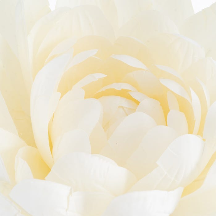 Flor Loto Blanco Artificial Decoración 55 X 55 X 130 Cm