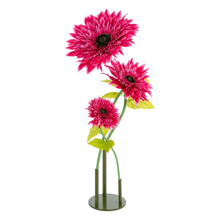 Flor Gerbera Fucsia Artificial 60 X 60 X 150 Cm