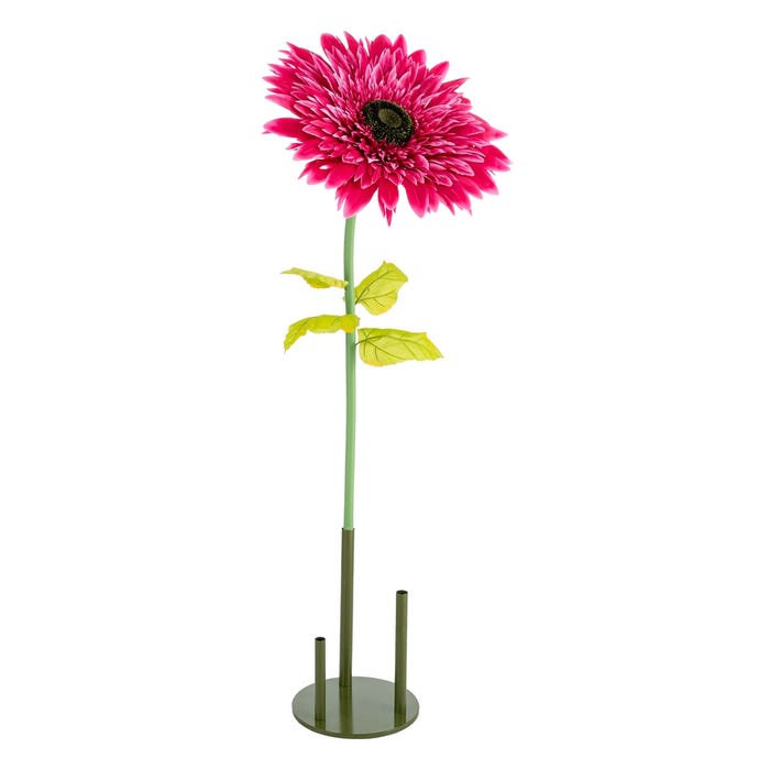 Flor Gerbera Fucsia Artificial 60 X 60 X 150 Cm