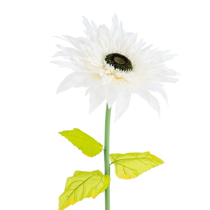 Flor Gerbera Blanco Artificial 40 X 40 X 125 Cm