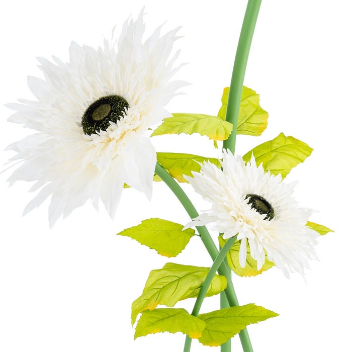 Flor Gerbera Blanco Artificial 40 X 40 X 125 Cm
