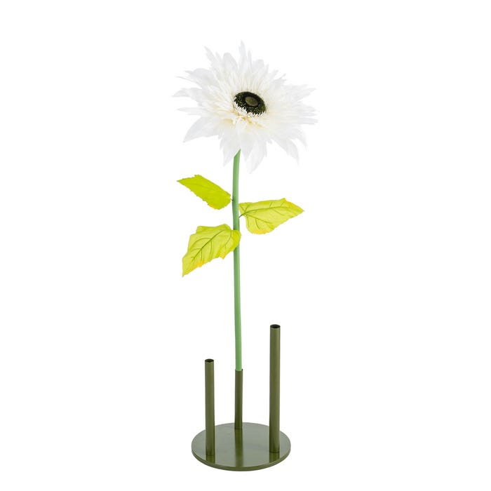 Flor Gerbera Blanco Artificial 40 X 40 X 125 Cm