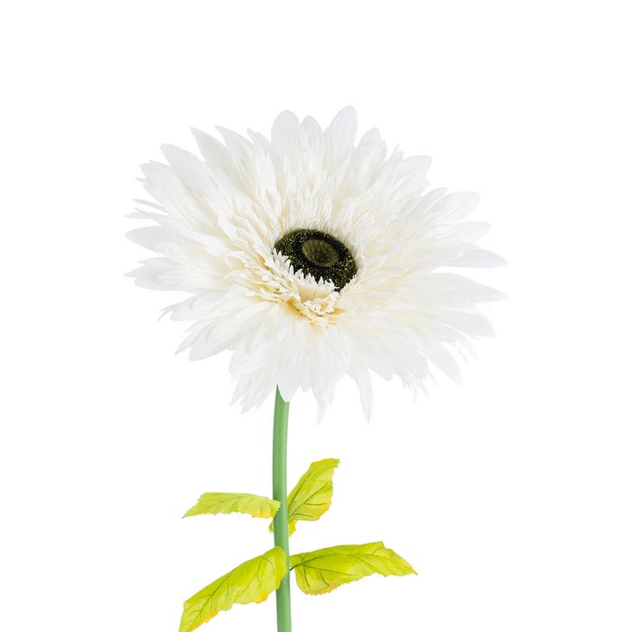 Flor Gerbera Blanco Artificial 60 X 60 X 150 Cm