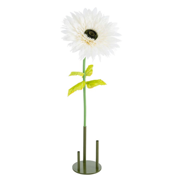 Flor Gerbera Blanco Artificial 60 X 60 X 150 Cm