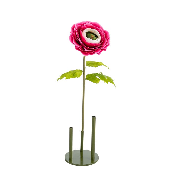 Flor Anémona Fucsia Artificial 30 X 30 X 115 Cm