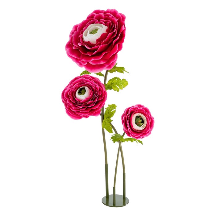 Flor Anémona Fucsia Artificial 70 X 70 X 170 Cm