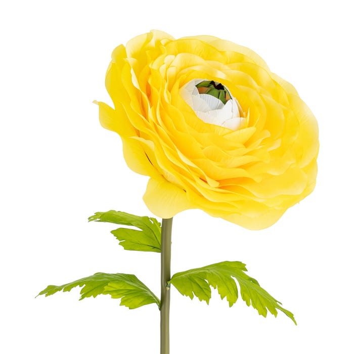 Flor Anémona Amarillo Artificial 50 X 50 X 135 Cm