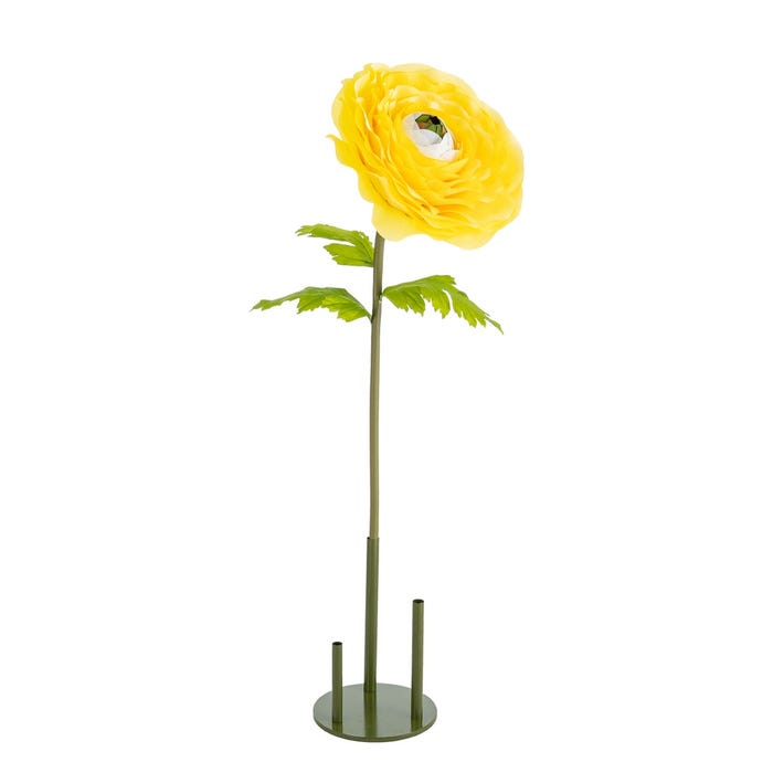 Flor Anémona Amarillo Artificial 50 X 50 X 135 Cm