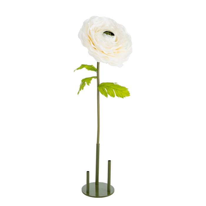 Flor Anémona Blanco Artificial 50 X 50 X 135 Cm