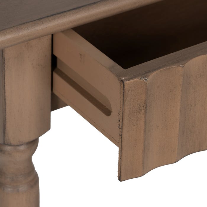 Console de madeira DM marrom 90 x 30 x 75 cm