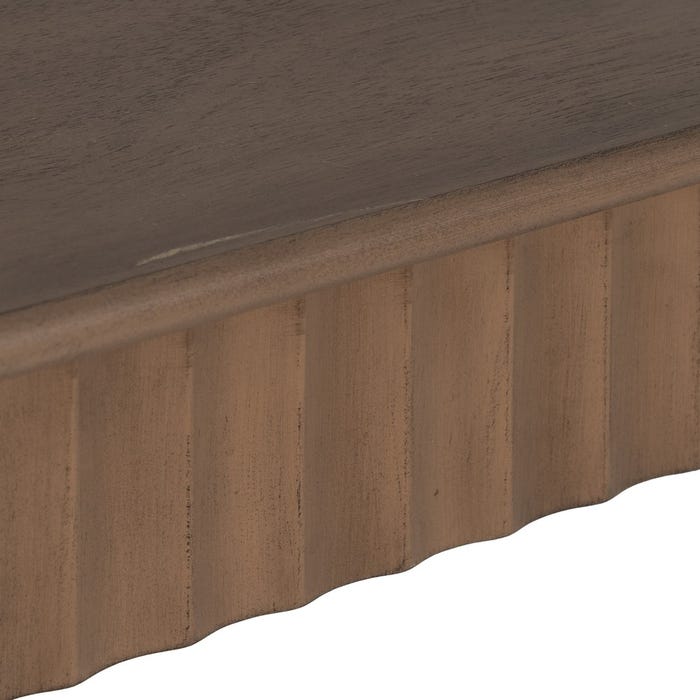 Console de madeira DM marrom 90 x 30 x 75 cm