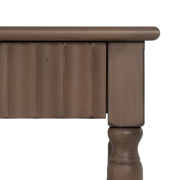 Console de madeira DM marrom 90 x 30 x 75 cm