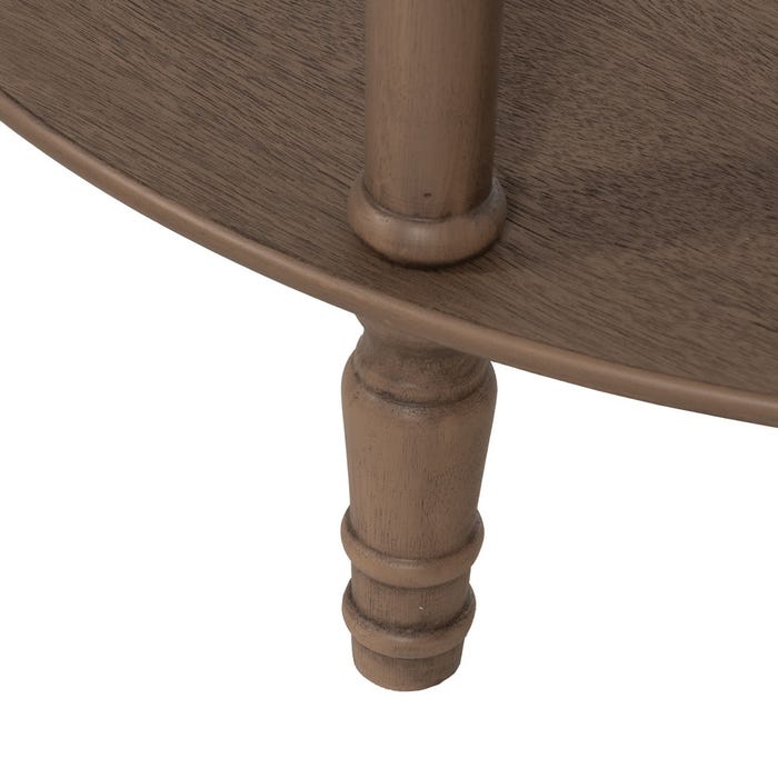 Console de madeira DM marrom 71 x 30 x 71 cm