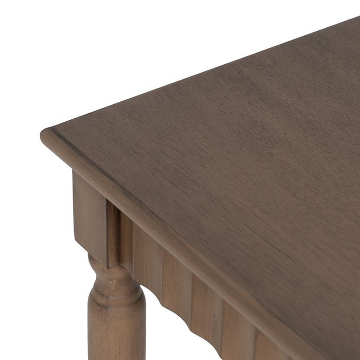 Console de madeira DM marrom 71 x 30 x 71 cm