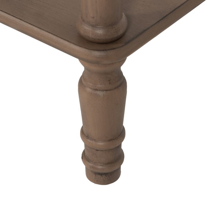 Console de madeira DM marrom 71 x 30 x 71 cm